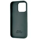 Чехол Fiji Silicone Case для Apple iPhone 16 Pro бампер накладка Soft Touch с микрофиброй Granny Grey - изображение 2