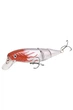 Воблер трехсекционный Long Tall Minnow XY-248 15,3 г 110 мм заглубление 50-150 см Proberos красно-белый - изображение 2