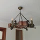 Люстра подвесная деревянная свечи Light House LPR-20102/4 цвет коричневый - изображение 5