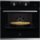 Electrolux Духовой шкаф электрический, 72л, A, пар, дисплей, конвекция, телескопические направляющие, черный - изображение 1