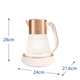 Russell Hobbs Электрочайник Calm, 1.7л, стекло, музыка, подсветка, сенсор, бело-медный - изображение 1