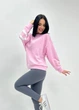 Утепленный спортивный свитшот 46-48. Розовый - изображение 1