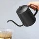 Чайник для заваривания кофе Choxila 11356 Black 600 мл с длинным носиком и крышкой нержавеющая сталь - изображение 2