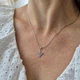 Серебряная подвеска кулон Ангел в Белых Камнях серебро 925 пробы Родированное лк0282р 0.81г - изображение 2