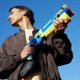 Wyrzutnia Blaster Hasbro Nerf Half Tone Hero + strzałki (F8947) (5010996223685) - obraz 6