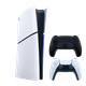 Набір Консоль Sony PlayStation 5 Slim Digital Edition 825GB White + Геймпад Бездротовий DualSense Midnight Black - зображення 1