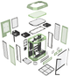 Obudowa Thermaltake The Tower 600 Matcha Green (CA-1Z1-00MEWN-00) - obraz 7
