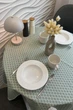 Скатерть с кружевом ПРОВАНС Вензель верде, 85х85см 016277 - изображение 4