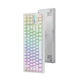 Механічна бездротова (Bluetooth + 2,4G) клавіатура Attack SHARK M87 Pro V2, GASKET, RGB, Win/Mac OS, УКР/АНГЛ, White (M87PROV2W) - зображення 4