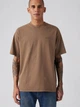 Футболка хлопковая длинная мужская Levi`s Red Tab Vintage Tee Garment Dye A0637-0139 M Светло-коричневая (5401157837313) - изображение 3