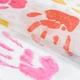 Ткань тюль кисея Детские ладошки цвет мультиколор с утяжелителем (74г/м.кв295см пог.м) 162484 - изображение 1