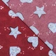 Новогодняя ткань лонета Игрушки сердца, фон красный (149г/м.кв280см пог.м) 173558 - изображение 4