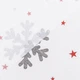 Новогодняя ткань лонета Снежинка серый фон белый (170г/м.кв280см пог.м) 183416 - изображение 4