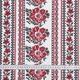 Тканина скатертна рогожка орнамент маки білий фон (160г/м.кв150см пог.м) 184457 - зображення 3