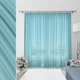 Ткань тюль вуаль цвет голубая бирюза (52г/м.кв305см пог.м) 128725 - изображение 4
