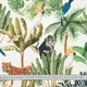 Ткань декоративный нубук Петек Баскили тропические животные (230г/м.кв140см пог.м) 187064 - изображение 3
