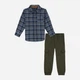 Подростковый комплект (рубашка + штаны) для мальчика Tommy Hilfiger 153598361 86 см Синий/Зеленый (1159830956) - изображение 1