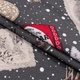 Новогодняя ткань Открытка серый (176г/м.кв280см пог.м) 153635 - изображение 1