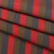 Ткань дралон полоса /TRICOLOR красная, табак, серая (190г/м.кв160см пог.м) 94131 - изображение 1
