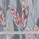 Ткань жаккард Листья зеленая бирюза (400г/м.кв275см пог.м) 172415 - изображение 3