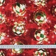 Новогодняя ткань лонета Шарики фон бордо (163г/м.кв280см пог.м) 172574 - изображение 3