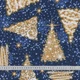 Новогодняя ткань лонета Елка золото, синий (145г/м.кв280см пог.м) 183409 - изображение 3