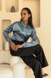 Шелковая блуза графитового цвета XXL-3XL - изображение 2
