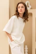 Летний костюм футболка кюлоты XXL-3XL. Белый - изображение 4