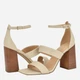 Женские босоножки кожаные Calvin Klein 114146878 39.5 Бежевые (1159834915) - изображение 3