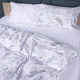 Простынь MirSon King Size 220x240 см 22-1427 Leafsong white Сатин Standart (2200011246659) - изображение 4