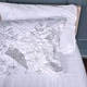 Комплект постельного белья MirSon семейный 2 x 160x220 см 22-1427 Leafsong white Сатин (2200011246741) - изображение 4