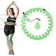 Hula-hop HMS PLUS SIZE z wypustkami i obciążnikiem zielony HHW12 (5907695553345) - obraz 12