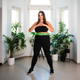 Hula-hop HMS PLUS SIZE z wypustkami i obciążnikiem zielony HHW12 (5907695553345) - obraz 13