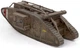 Металлический 3D конструктор Fascinations Metal Earth Британский танк Mark IV (ME1022) - изображение 3