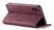Чехол-книжка CaseMe из нубука для iPhone XR Бордовый - изображение 9