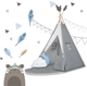Namiot tipi dla dzieci Nukido NK-406 szary (5903890616694) - obraz 5