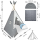 Namiot tipi dla dzieci Nukido NK-406 szary (5903890616694) - obraz 13