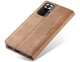 Чехол-книжка CaseMe из нубука для Xiaomi Redmi Note 10 Pro Светло-коричневый - изображение 4
