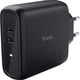 Ładowarka sieciowa Maxo Charger 65W 2P USB-C Black (TR25380) - obraz 1