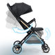 Wózek spacerowy Nukido Paseo Czarny 716001 (5903890622381) - obraz 4