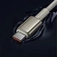 Кабель Type-C на Type-C Baseus Tungsten Gold Fast Charging Data Cable (1m, 100W, 5A, 480Mbps). Gold - изображение 8