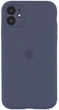 Чохол Silicone Premium case з захистом камери для iPhone 12 Full Camera Protective dark blue 0960 - изображение 1