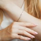 Серебряный браслет Бесконечность с Сердцем на цепочке 16 - 19 см серебро 925 пробы родированное вс157р 1.63г - изображение 5