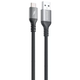 Кабель зарядний Proove ReGen USB to Type-C 27W 1м силіконовий Чорний - зображення 1