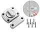 Дверний поворотний замок засувка French Door Lock Silver - изображение 1