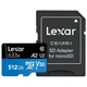 Карта памяти LEXAR MICRO SDXC 512GB UHS-I W/ADAPTER (LSDMI512BB633A) - изображение 1