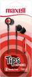 Słuchawki Maxell Tips Earphones Red (MXSEBTMBR) - obraz 2