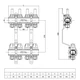 Комплект коллектора с расходомерами ITAL IT05-H2001 1"-3/4", евроконус, 5 выходов, латунь - изображение 5