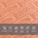 3D панель самоклеящийся кирпич Пудровый 700x700x7мм SW-00001800 Sticker Wall Пудровый - изображение 7