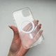 Комплект чохол Clear прозрачний із MagSafe для iPhone 13 + захисне скло - зображення 6